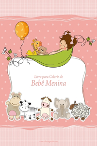 Livro para Colorir de Bebê Menina 1