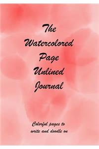 The Watercolored Page Unlined Journal