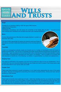 Wills and Trusts (Speedy Study Guides