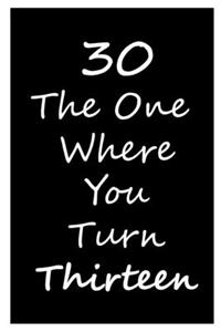 30th The One Where You Turn Thirteen