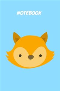 Baby fox kids Notebook [Lined] [6x9] [110 pages]