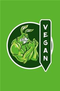 Vegan Hasen Notizbuch