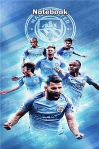 Manchester City Design 9 Notebook For Man City Fans and Lovers