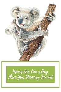 Mom's One Line a Day Three Year Memory Journal