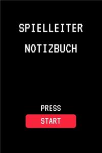 Spielleiter Notizbuch Press Start