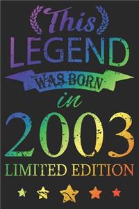 This Legend Was Born In 2003