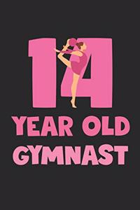 14 Year Old Gymnast Notebook - Gymnastics 14th Birthday Gift Diary - Gymnast Writing Journal