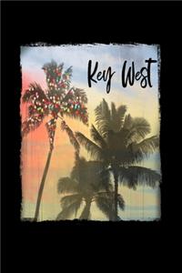 Key West: Florida Christmas Notebook With Lined College Ruled Paper For Taking Notes. Stylish Tropical Travel Journal Diary 6 x 9 Inch Soft Cover. For Home, W