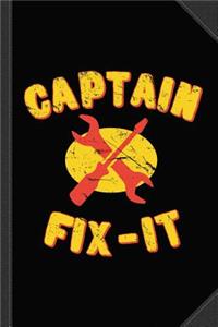 Captain Fix-It Father's Day Dad Journal Notebook