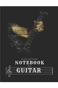 Blank Tablature Notebook for Guitar