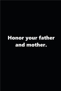 Religious Journal 4th Commandment Modern Black White