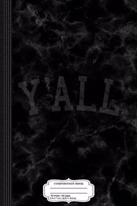 Vintage Y'All University Southern Pride Composition Notebook