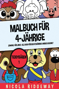 Malbuch für 4-Jährige (Teddybären 1)