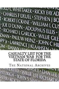 Casualty List for the Vietnam War for the State of Florida