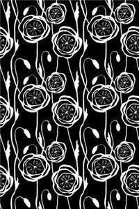 Journal Notebook Scribbly Flowers Pattern 1