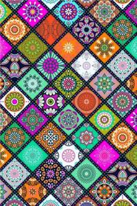 Bullet Journal Notebook Colorful Mandala Pattern 2