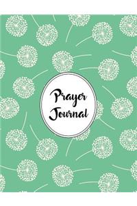 Prayer Journal Notebook Dandelions Pattern 7
