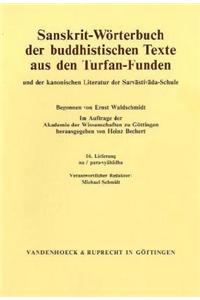 Sanskrit-Worterbuch der buddhistischen Texte aus den Turfan-Funden. Lieferung 16