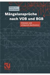 Mängelansprüche Nach Vob Und BGB