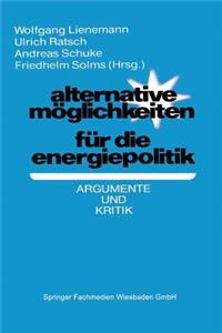 Alternative Möglichkeiten Für Die Energiepolitik