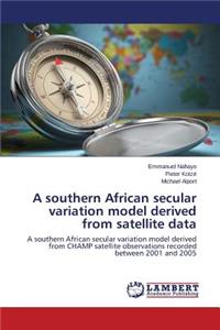 southern African secular variation model derived from satellite data