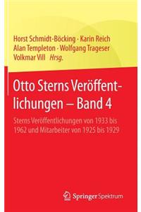 Otto Sterns Veröffentlichungen - Band 4