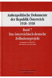 Aussenpolitische Dokumente Der Republik Osterreich 1918 - 1938 Band 7