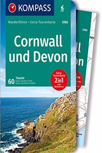 KOMPASS Wanderfuhrer 5986 Cornwall und Devon: Wanderfuhrer mit Extra-Tourenkarte 1:50000, 60 Touren, GPX-Daten zum Download.