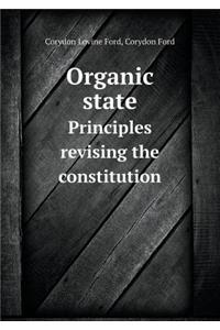 Organic State Principles Revising the Constitution