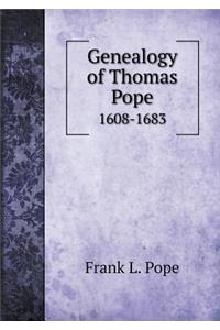 Genealogy of Thomas Pope 1608-1683