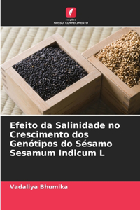 Efeito da Salinidade no Crescimento dos Genótipos do Sésamo Sesamum Indicum L