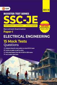 GKP SSC JE 2025 : Booster Test Series - JE Paper I - Electrical Engineering - 15 Mock Tests (includes 2024 Solved Paper)