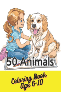 50 Animals Coloring book