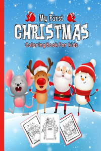 My First Christmas Coloring Book For Kids
