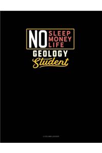 No Sleep. No Money. No Life. Geology Student