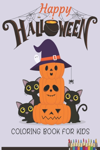 Happy Halloween Coloring Book For Kids