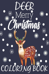 Deer Merry Christmas Coloring Book