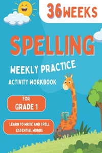Spelling Weekly Practice for 1st Grade