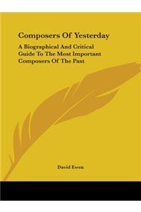 Composers of Yesterday