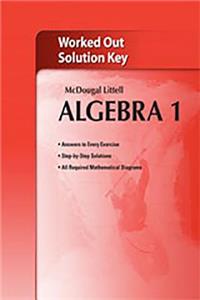 Holt McDougal Larson Algebra 1: Worked-Out Solutions Key