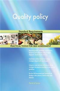 Quality Policy Standard Requirements