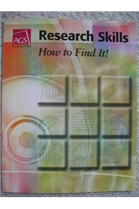 Research Skills: How to Find It! Worktext, Consumable