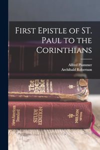 First Epistle of ST. Paul to the Corinthians