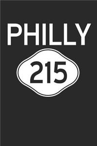 Philly Notebook - Pennsylvania Gift - Area Code Philly Journey Diary - Pennsylvania Travel Journal