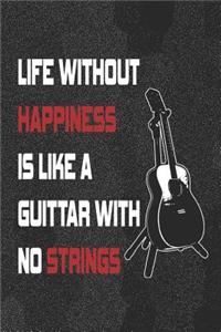 Life Without Happiness Is Like a Guittar With No Strings