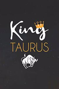 Taurus Notebook 'King Taurus' - Zodiac Diary - Horoscope Journal - Taurus Gifts for Her