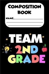 Composition Book Team 2nd Grade