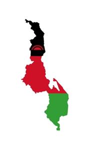 The Flag of Malawi Overlaid on The Map of the Nation Journal