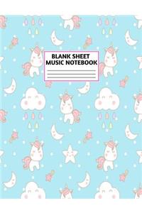 Blank Sheet Music Notebook