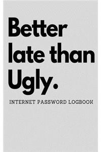 Internet password logbook